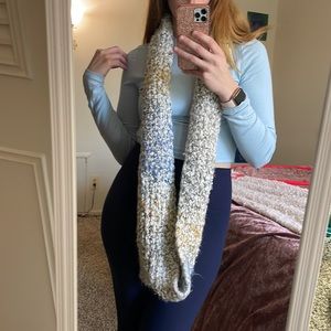 Sonoma Womens Multicolored Infinity Soft Fuzzy Scarf